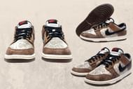 Here's a detailed look at the snakeskin shoes (Image via Sportskeeda)